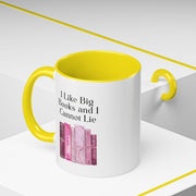 'I Like Big Books and I Cannot Lie' Accent Coffee Mug