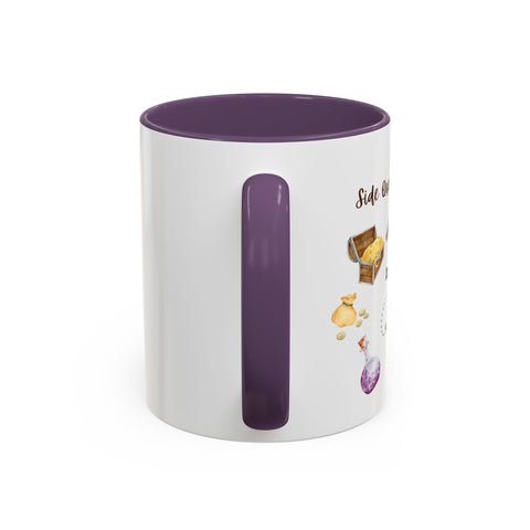 'Side Quest Queen' Accent Coffee Mug