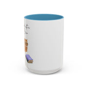 'Feline Good With A Book & Brew' Accent Coffee Mug