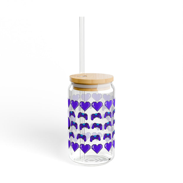 Let's Play Gamer Sipper Glass