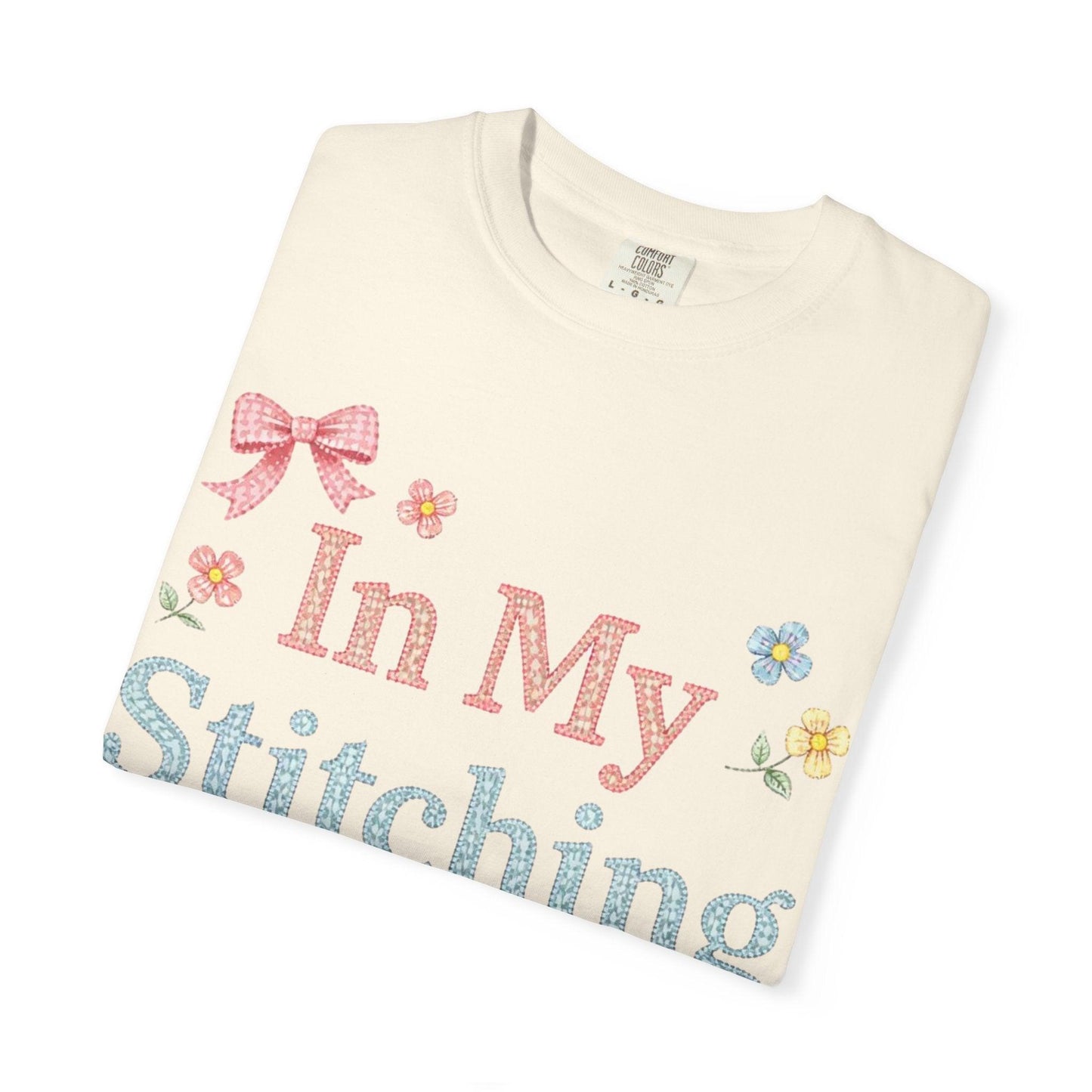 In My Stitching Era T-Shirt | Vintage Embroidery Theme