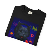 Game On Dark Gray Cat T-shirt