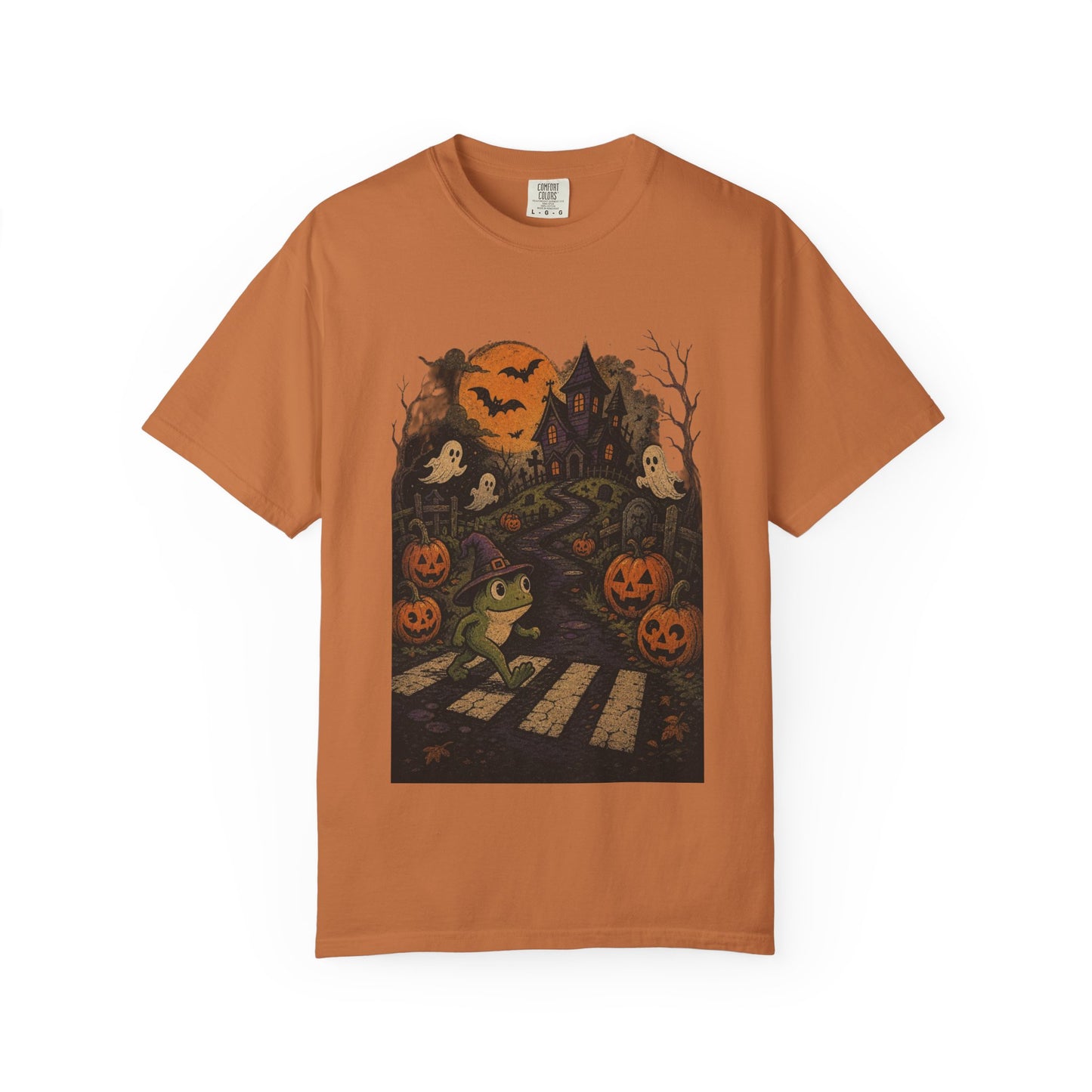 Haunted Frog Crossing T-shirt | Halloween Haunted House, Jack-o'-Lanterns