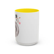 Astronaut Flying To The Moon Accent Coffee Mug
