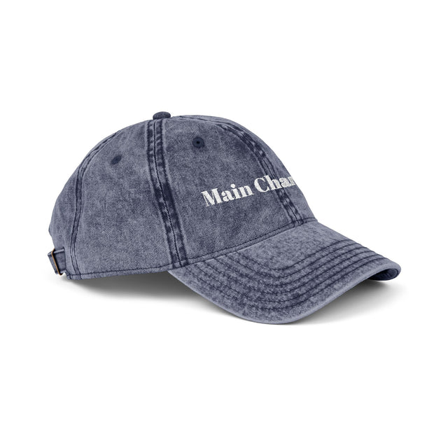 'Main Character' Vintage Embroidered Cap