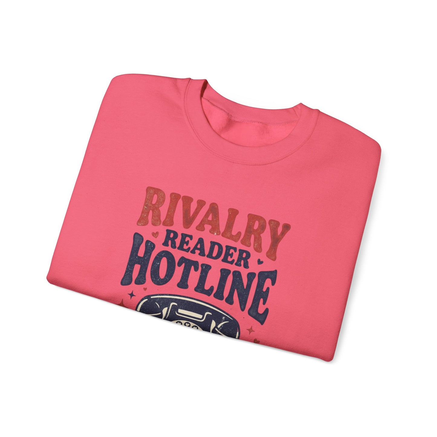Rivalry Reader Hotline Sweatshirt, Hockey Romance Booktok Crewneck, Sports Romance Reader Pullover
