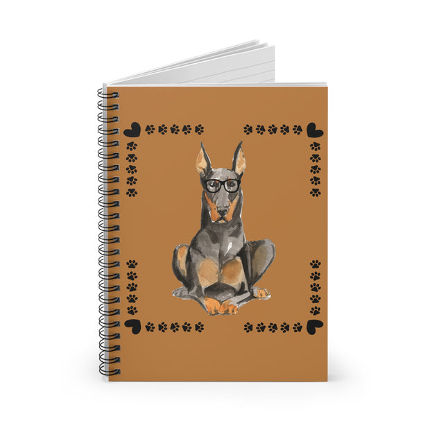 Geeky Good Doberman Spiral Notebook