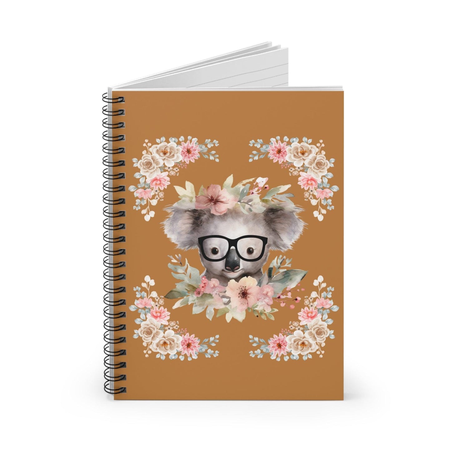 Geeky Goddess Koala Spiral Notebook
