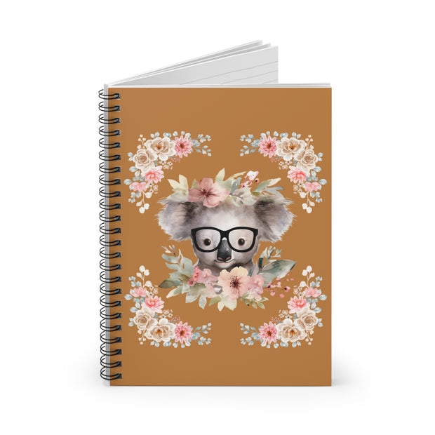 Geeky Goddess Koala Spiral Notebook