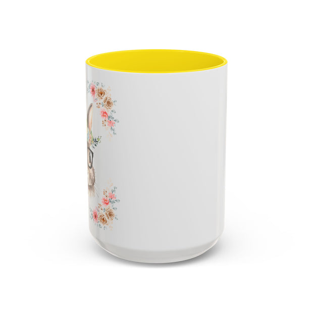 Geeky Goddess Bunny Accent Coffee Mug