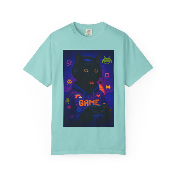 Game On Black Cat Unisex T-shirt