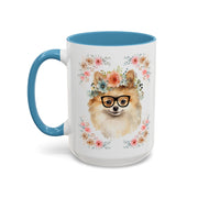 Geeky Goddess Pomeranian Accent Coffee Mug
