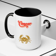 'Cancer' Zodiac Accent Coffee Mug