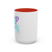 Purple Saturn Wrapped In A Bow Accent Coffee Mug