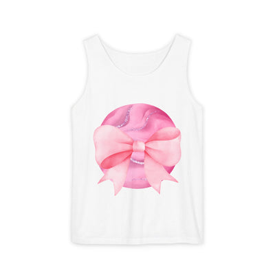 Pink Planet Wrapped In Bow Unisex Tank Top