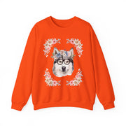 Geeky Goddess Siberian Husky Unisex Crewneck Sweatshirt