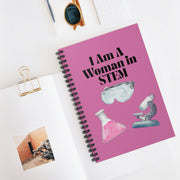 'I Am A Woman in STEM' Scientist Spiral Notebook