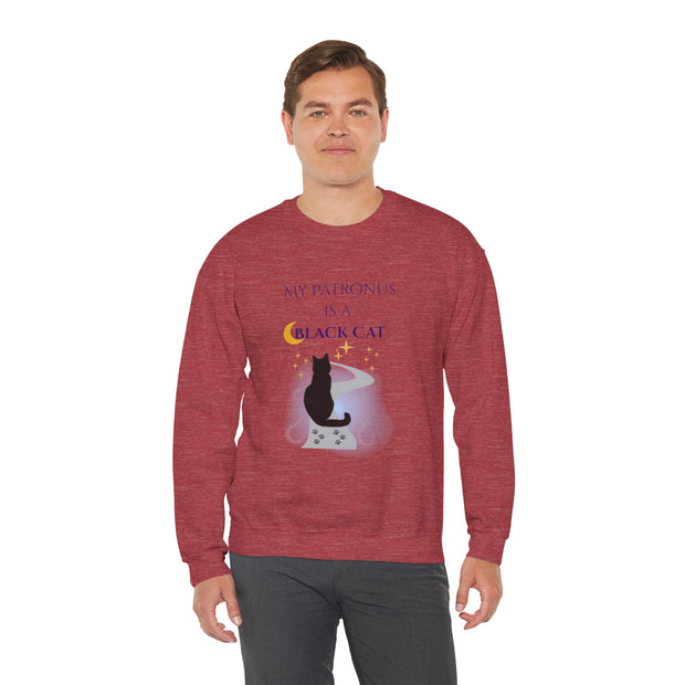 'My Patronus Is A Black Cat' Unisex Crewneck Sweatshirt