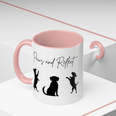 'Paws and Reflect' Dogs Accent Coffee Mug