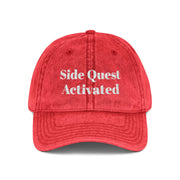 'Side Quest Activated' Vintage Embroidered Cap