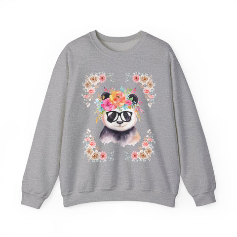 Geeky Goddess Panda Unisex Crewneck Sweatshirt