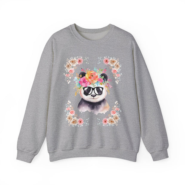 Geeky Goddess Panda Unisex Crewneck Sweatshirt