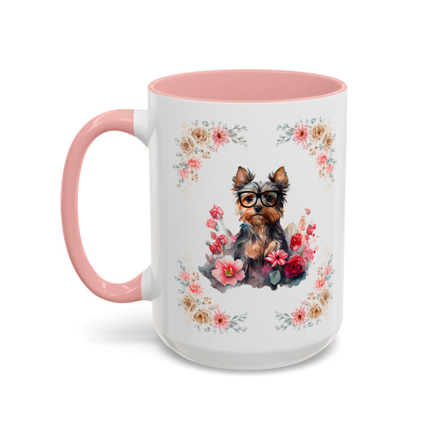 Geeky Goddess Yorkie Accent Coffee Mug