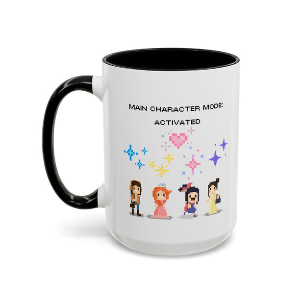 'Main Character Mode: Activated' Accent Coffee Mug