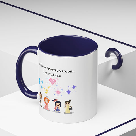 'Main Character Mode: Activated' Accent Coffee Mug