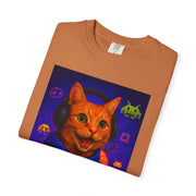 Game On Orange Cat Unisex T-Shirt