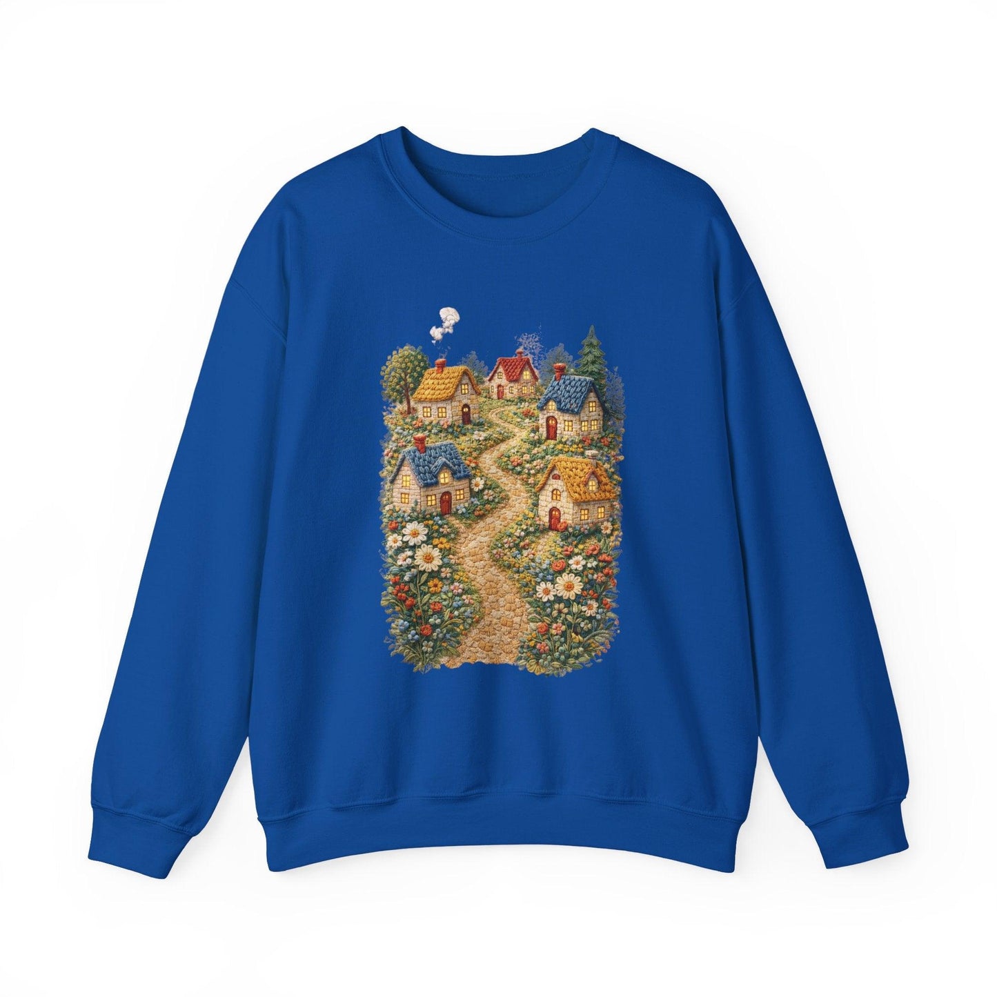 Cozy Cottage Pathway Sweatshirt | Country Village Scenic Crewneck