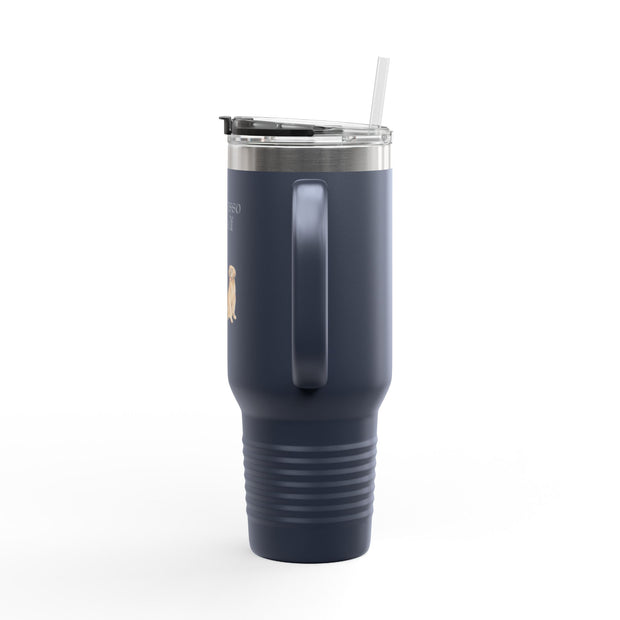 'Espawresso Yourself' Golden Retriever Insulated Travel Mug, 40oz