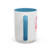 Pink Planet Wrapped In A Bow Accent Coffee Mug