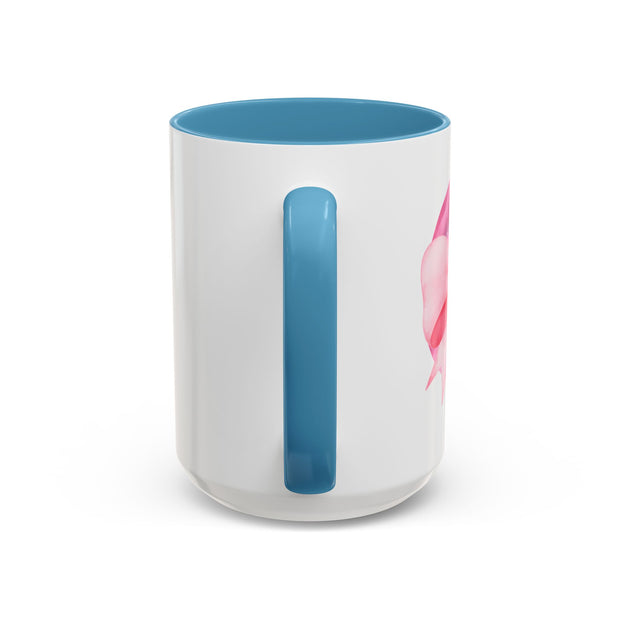 Pink Planet Wrapped In A Bow Accent Coffee Mug