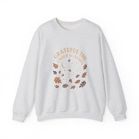 Grateful Under the Stars Sweatshirt - Cozy Unisex Crewneck, Perfect for Fall, Thanksgiving, Gift for Friends, Family