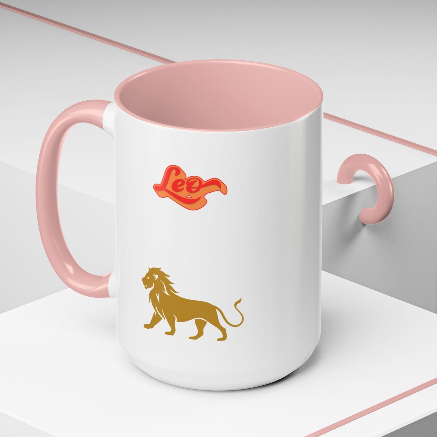 'Leo' Zodiac Accent Coffee Mug