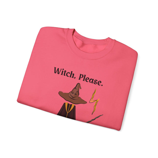 'Witch, Please. Too Much Magical To Handle' Wizard Unisex Crewneck Sweatshirt