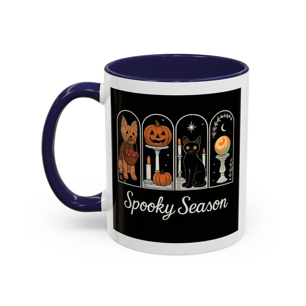 Spooky Season Yorkie Accent Coffee Mug