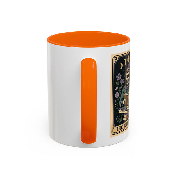 'The Bookworm' Tarot Card Accent Coffee Mug