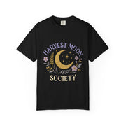 Harvest Moon Society Unisex T-Shirt, Cozy Graphic Tee, Astrology Apparel, Gift for Moon Lovers, Autumn Style, Casual Wear