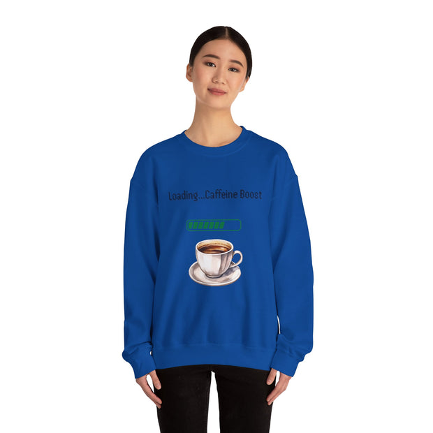'Loading...Caffeine Boost' Unisex Crewneck Sweatshirt