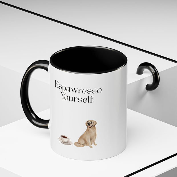 'Espawresso Yourself' Golden Retriever Accent Coffee Mug