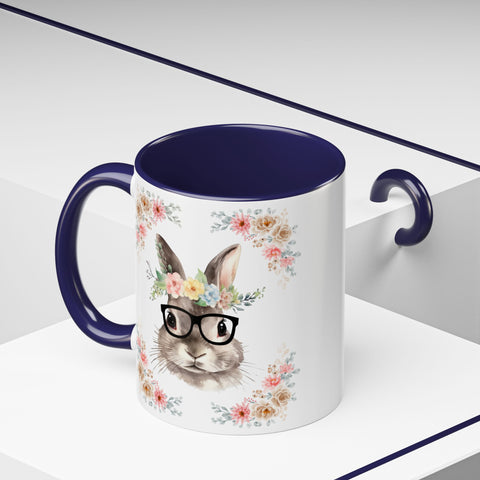 Geeky Goddess Bunny Accent Coffee Mug