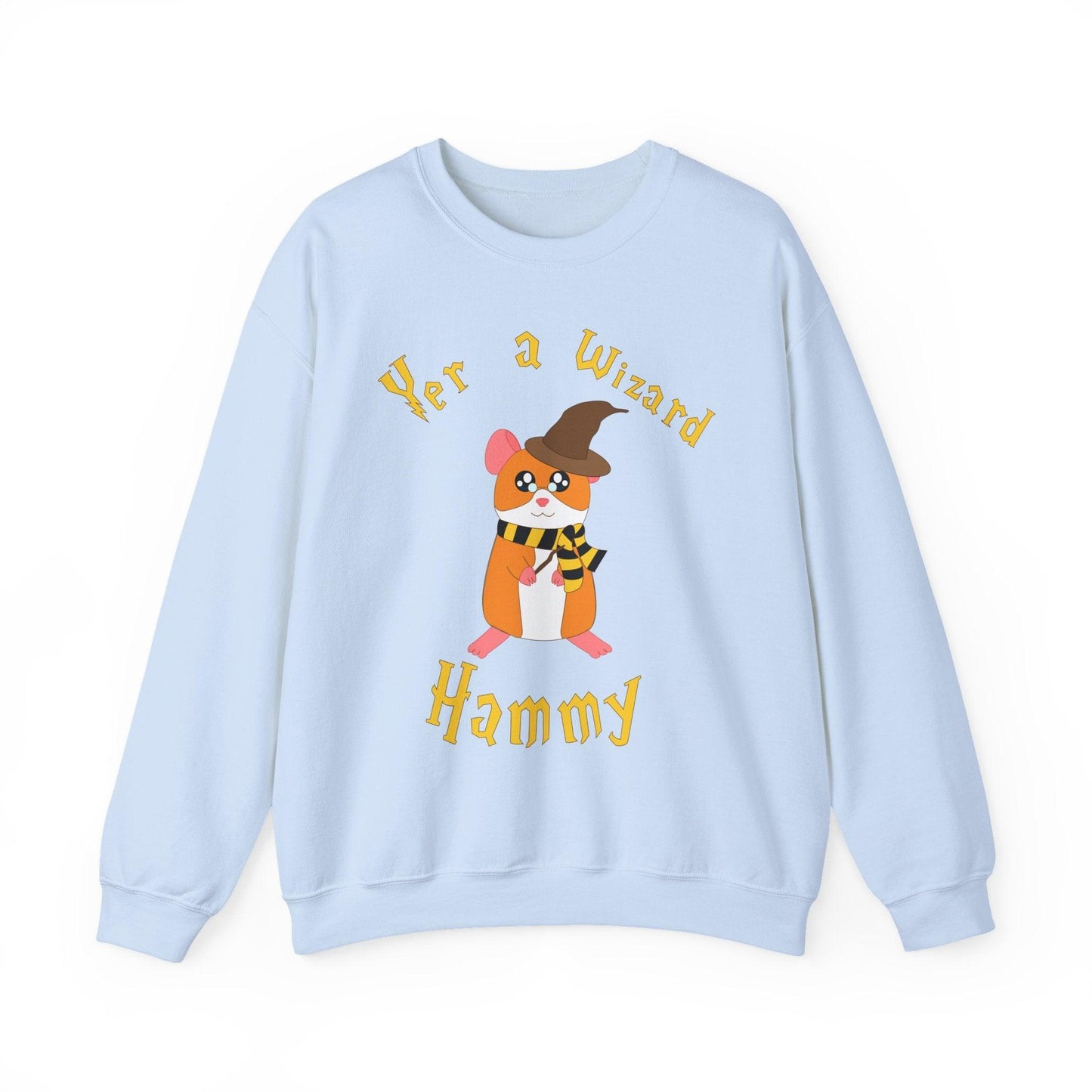 Hammy the Wizard Hamster Sweatshirt | Cute Wizard Hamster Illustration