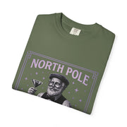 North Pole Speakeasy T-Shirt, Holiday T-Shirt, Unisex Christmas Tee, Vintage Style Tee, Fun Santa Shirt, Festive Gift Idea