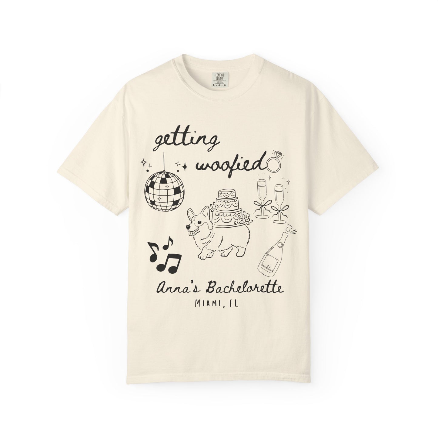 Getting Woofied Bachelorette Shirt Dog Bachelorette Shirt Dog Themed Bach Party Shirts Dog Lovers Wedding Shirts Dog Bridal Party Tees