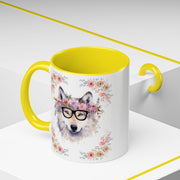 Geeky Goddess Wolf Accent Coffee Mug