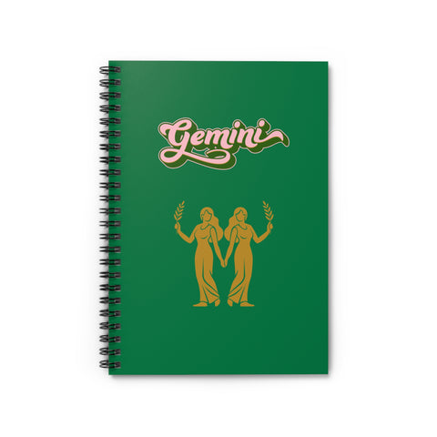 'Gemini' Zodiac Spiral Notebook