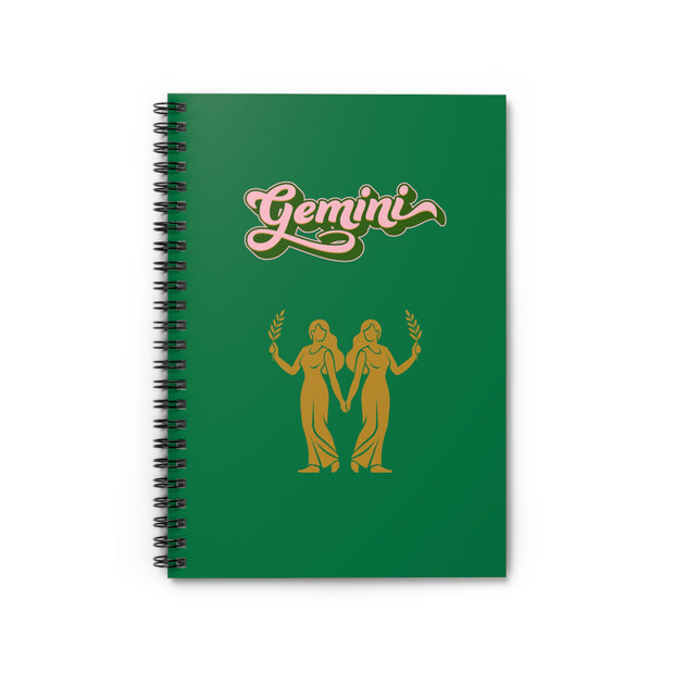 'Gemini' Zodiac Spiral Notebook
