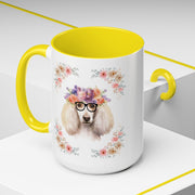Geeky Goddess French Poodle Accent Coffee Mug